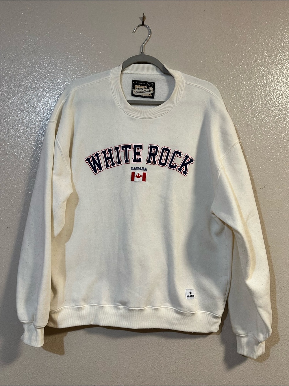 White Rock Cream Crewneck Sweatshirt - Casual Men's Sweater